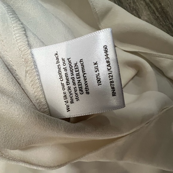 NWT‎ Eileen Fisher 100% Silk Women Tank Blouse- PS - Picture 10 of 12